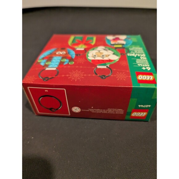 LEGO Christmas Ornament Selection 40744 (153 pcs) – New/Sealed Box (Shelf Wear) - Picture 5 of 6